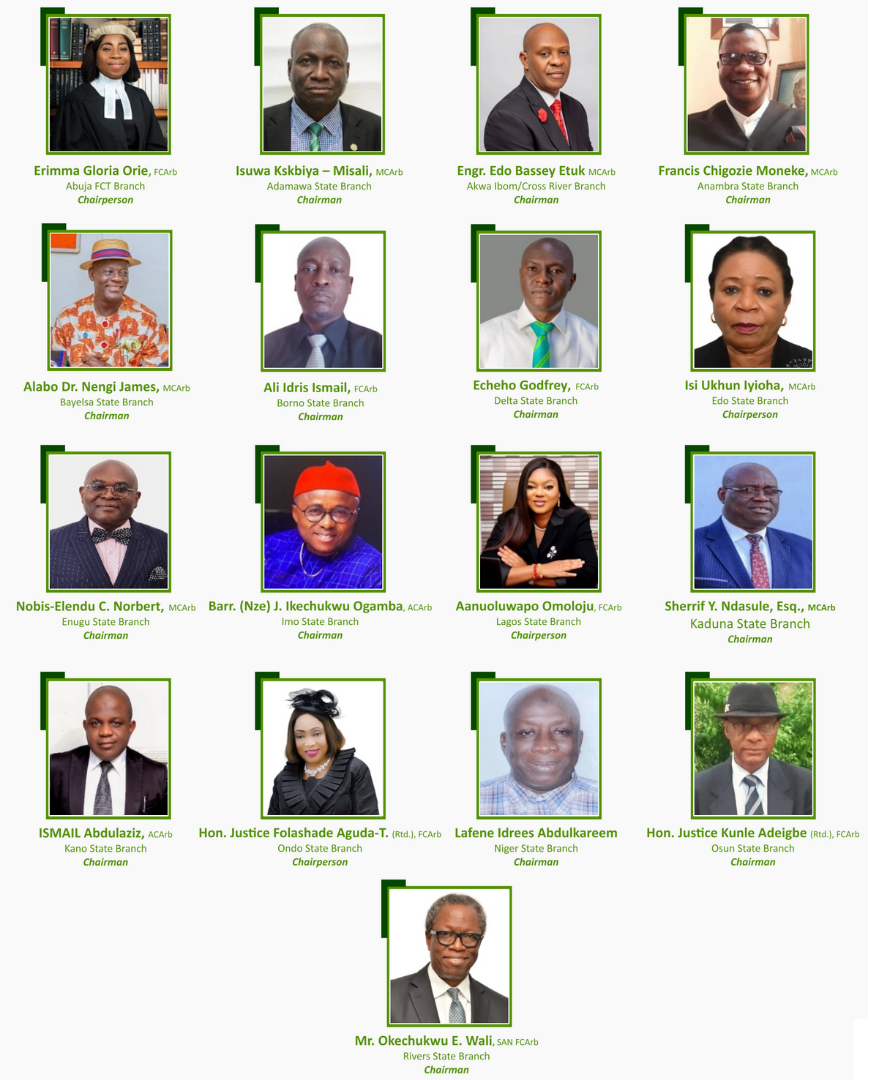 NICArb State Branches Chairpersons