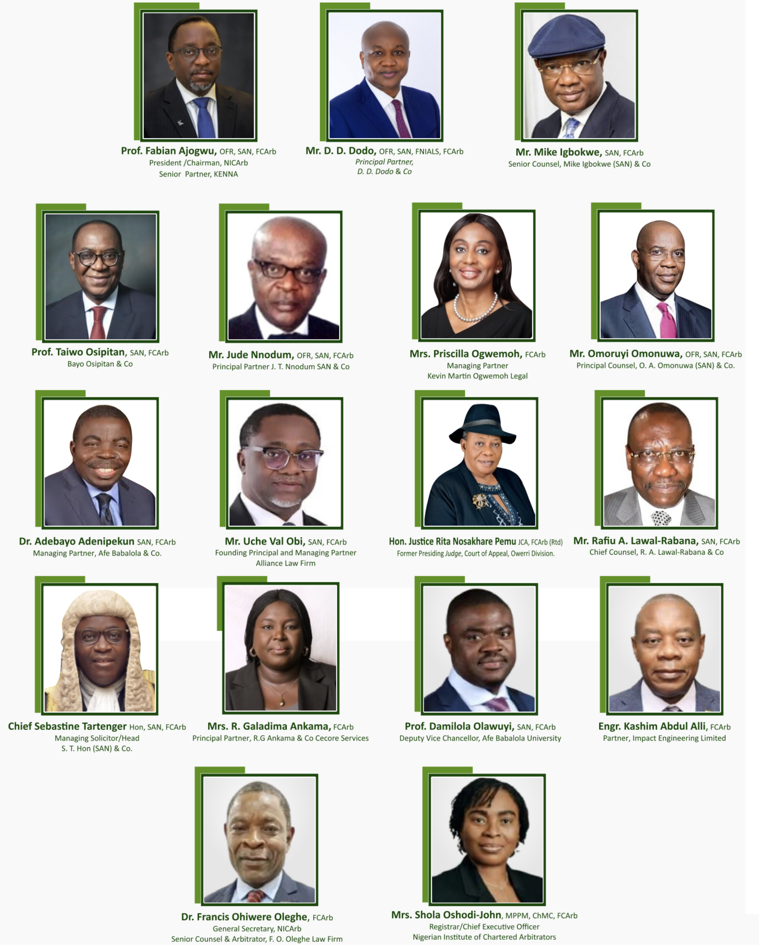 Governing Council Members